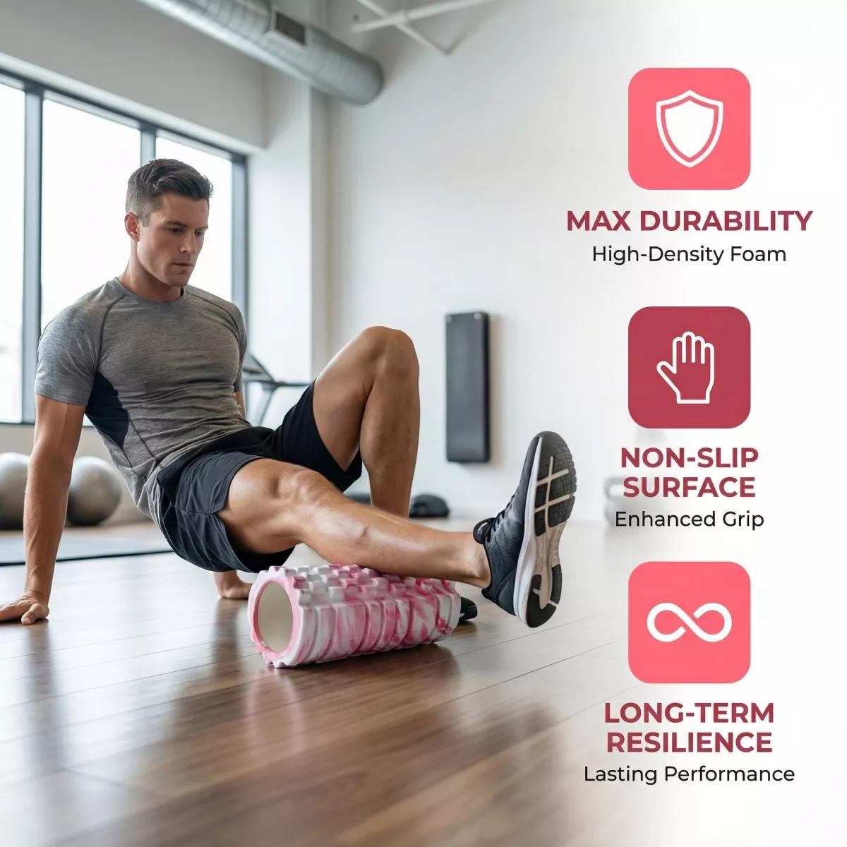 Hollow Camo EVA Yoga Roller