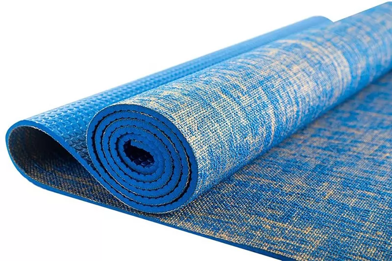 Wholesale  Colorful Jute  5mm Thickness PVC Yoga Mat 